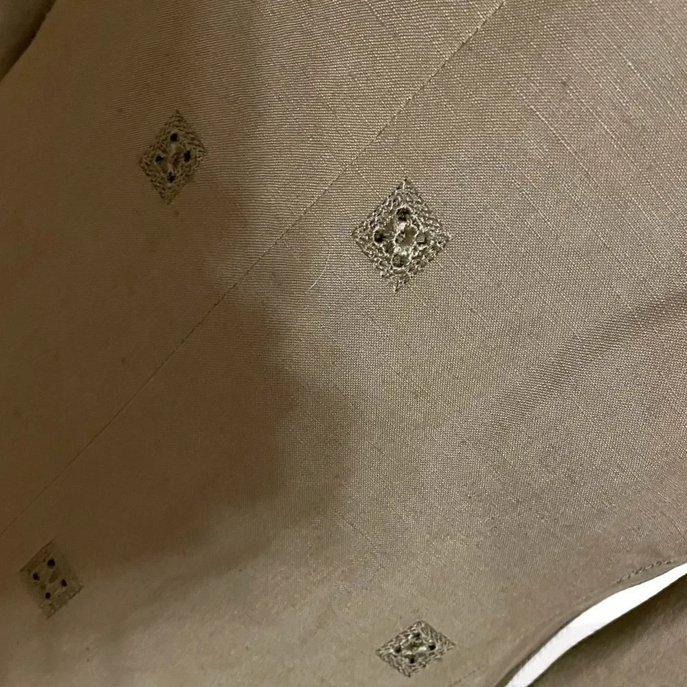 Green Linen Viscose blend Skirt suit - Luciano Tempesta size 8